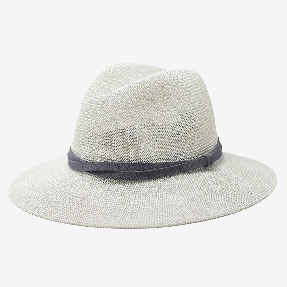 Serene Light Grey Woven Straw Panama Hat