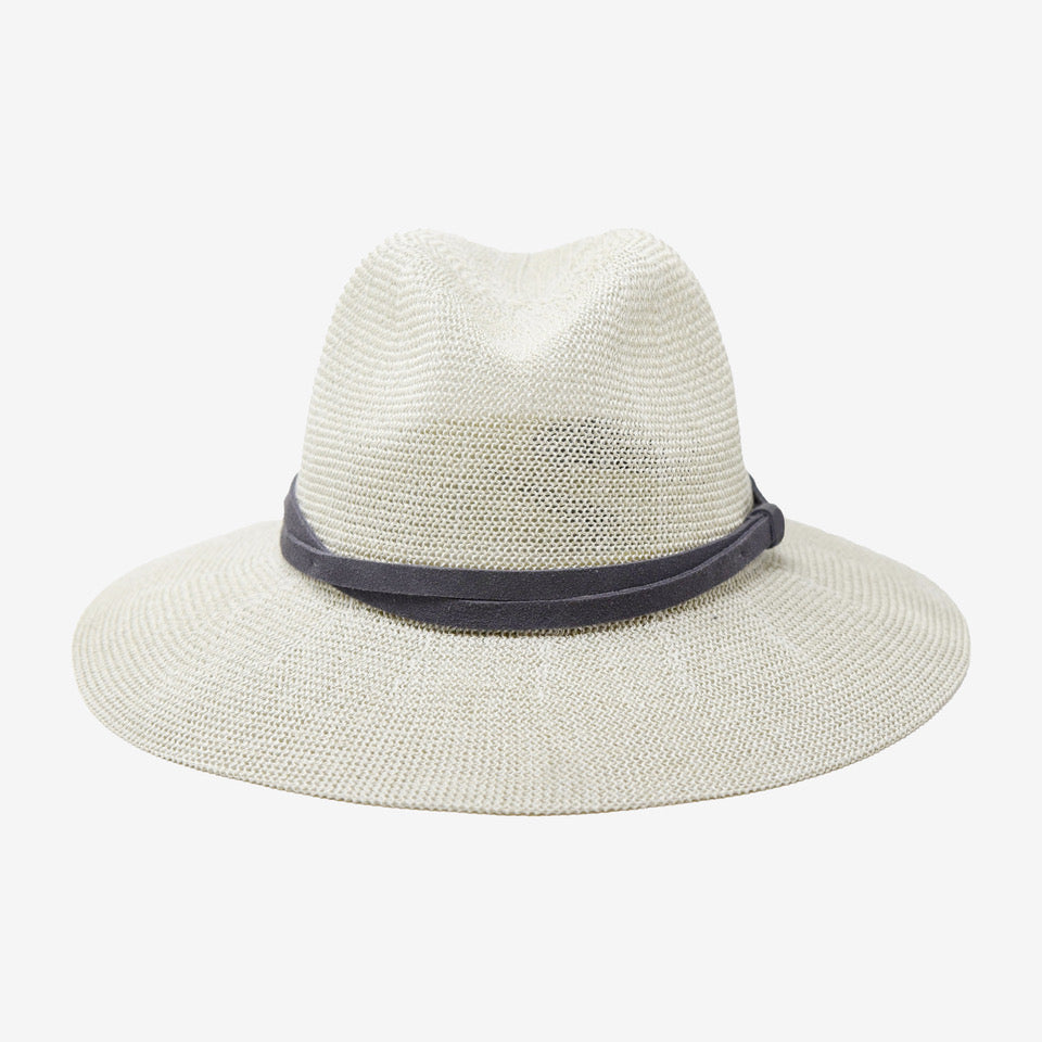 Serene Light Grey Woven Straw Panama Hat