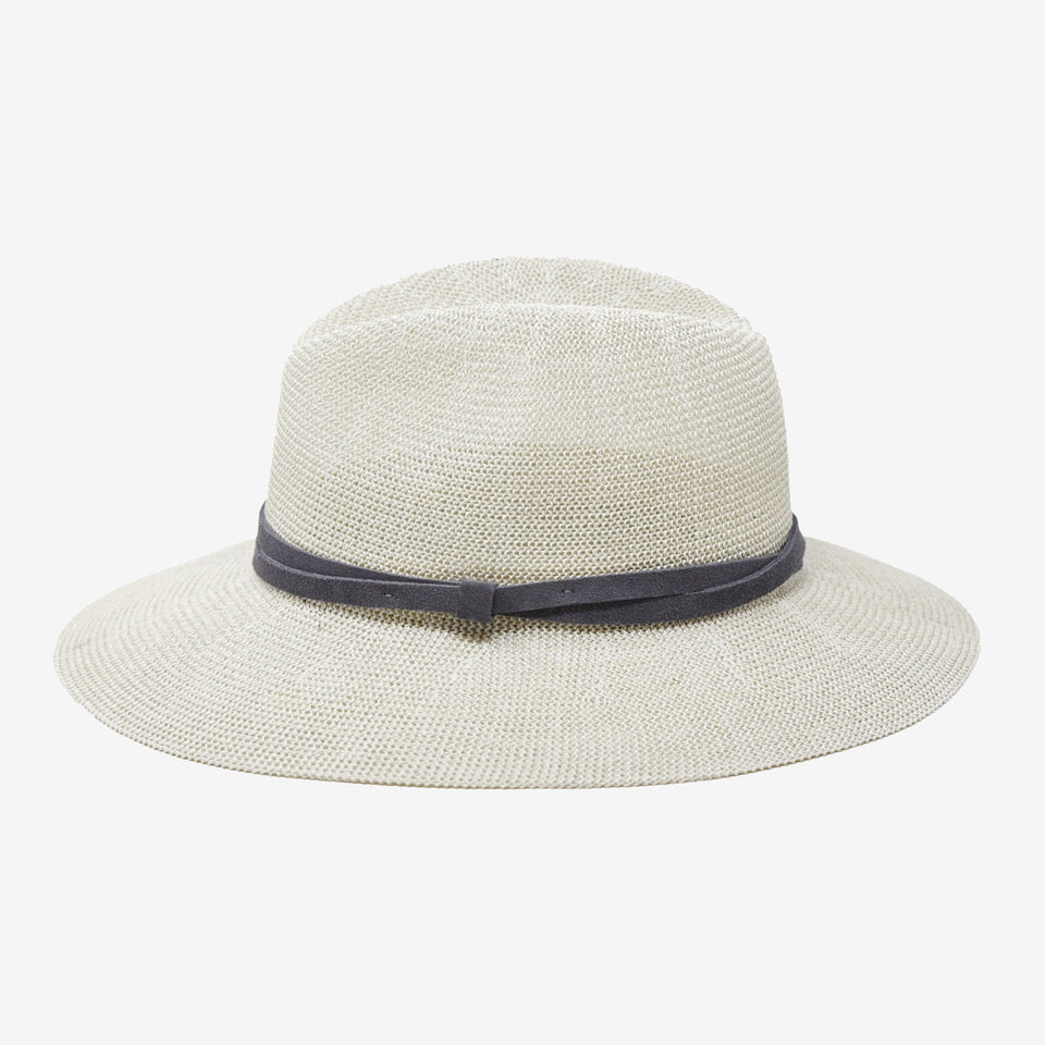 Serene Light Grey Woven Straw Panama Hat