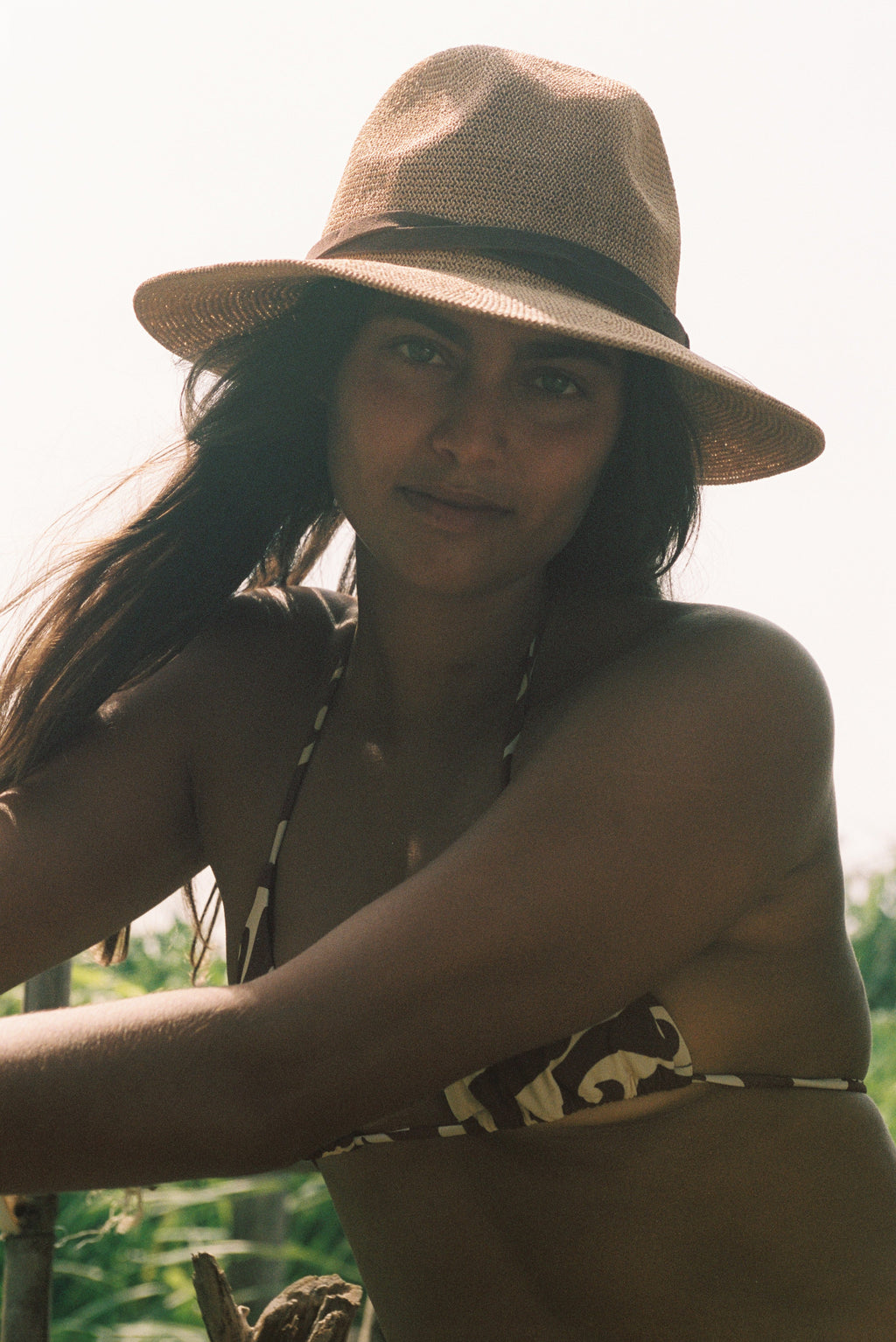 Verona Camel Woven Straw Panama Hat