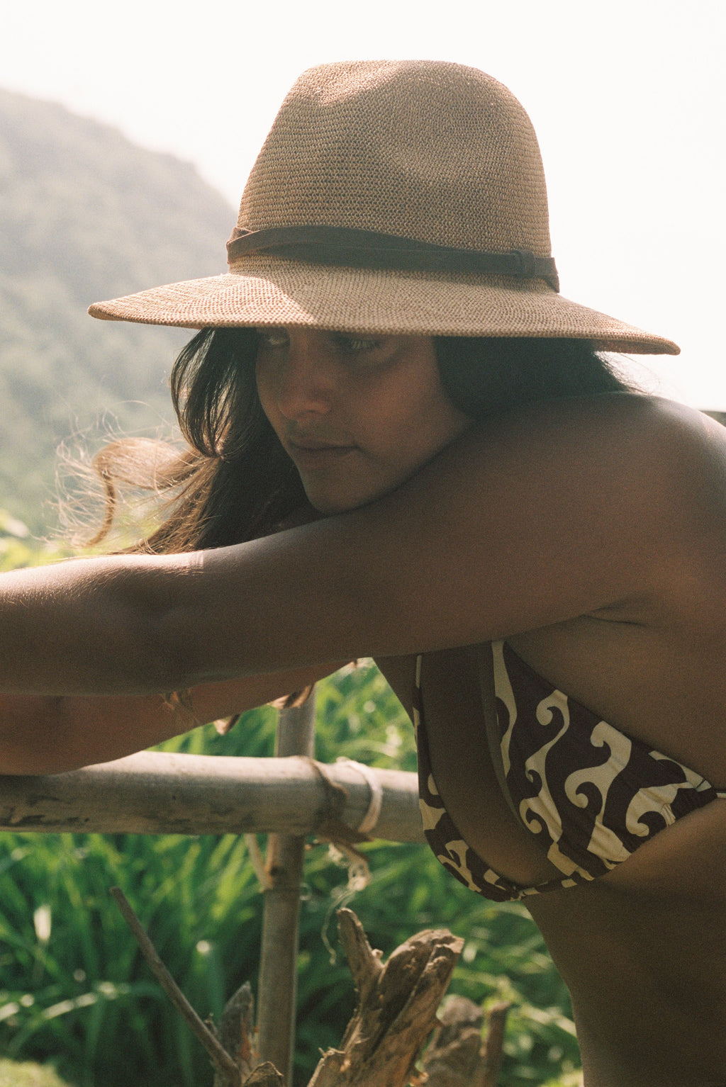Verona Camel Woven Straw Panama Hat
