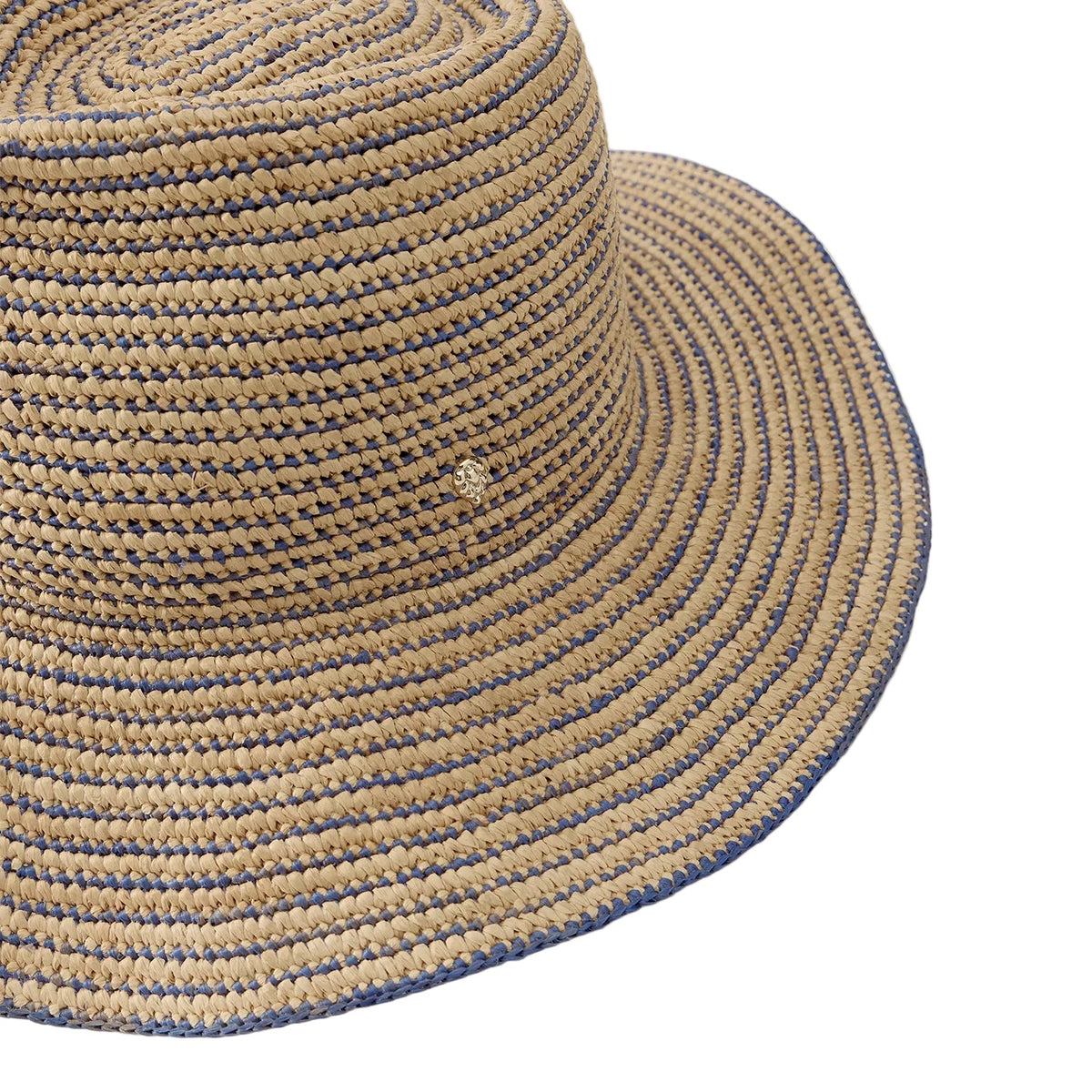 Prestige Striped Raffia Crochet Fedora
