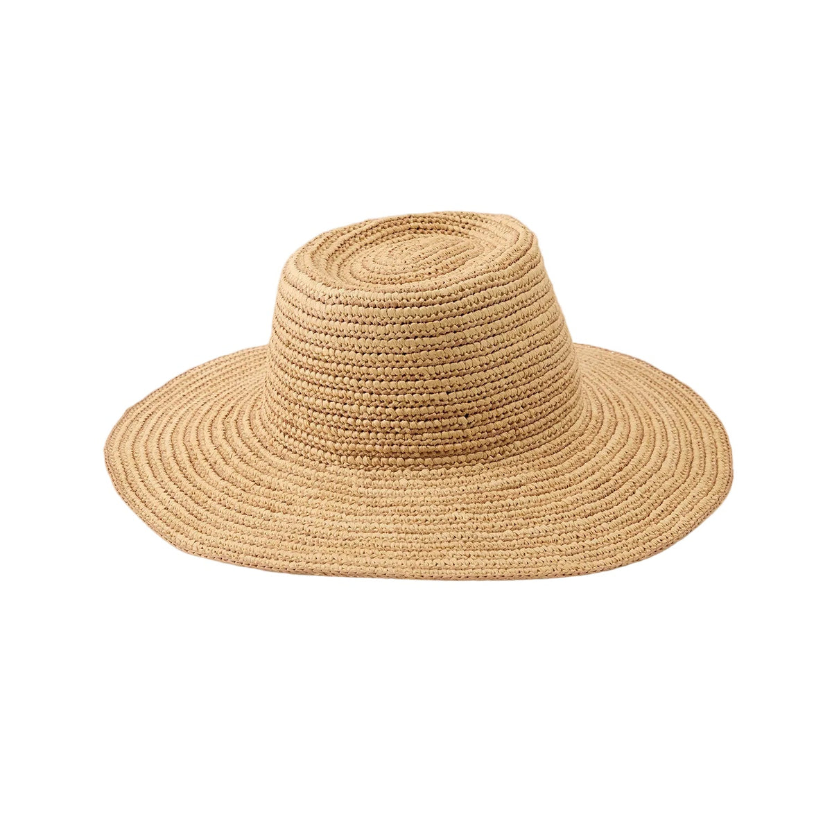 Prestige Striped Raffia Crochet Fedora
