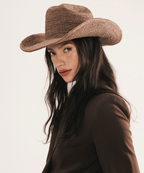 Fable Packable Raffia Cowboy Hat