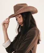 Fable Packable Raffia Cowboy Hat